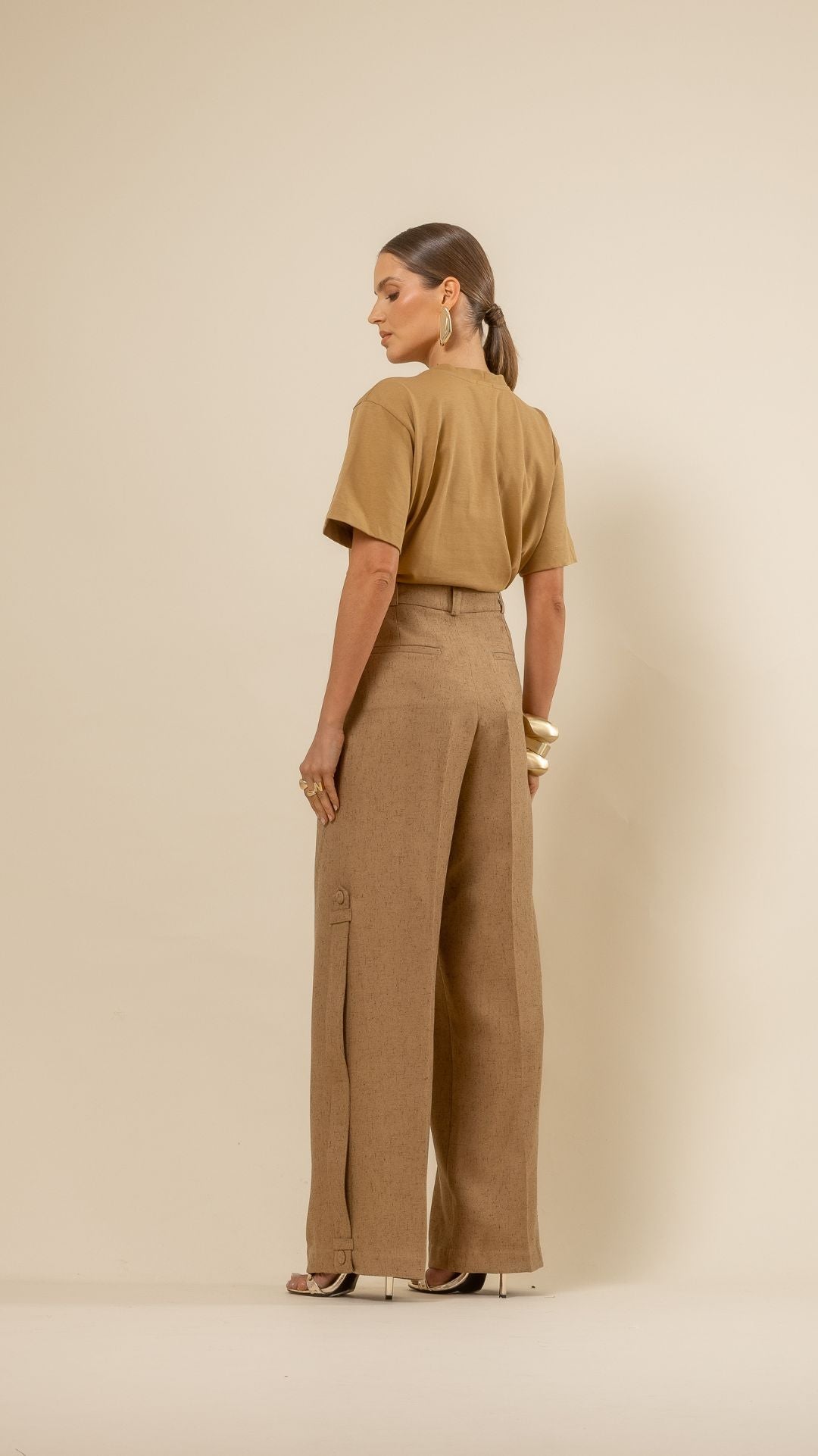 Blusa Tshirt Ray ferragem Capuccino