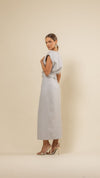 Vestido Midi Ray Off White