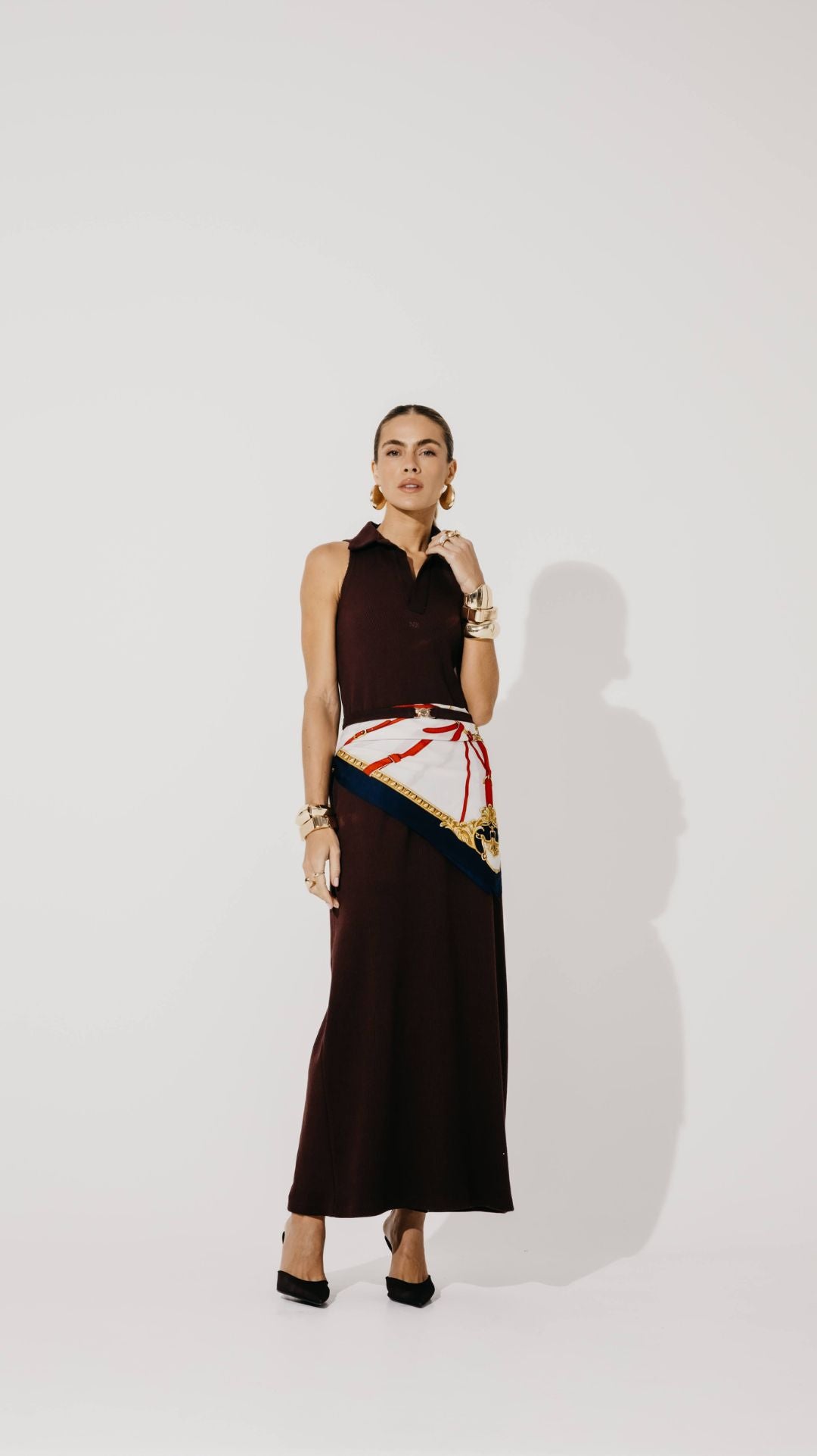 Vestido gola Mavie