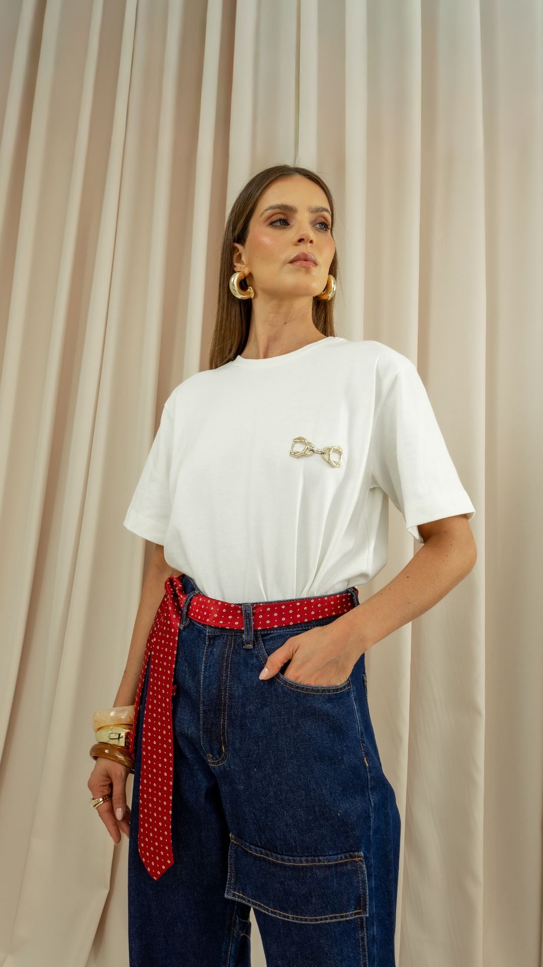 Blusa Tshirt Ray ferragem Off White