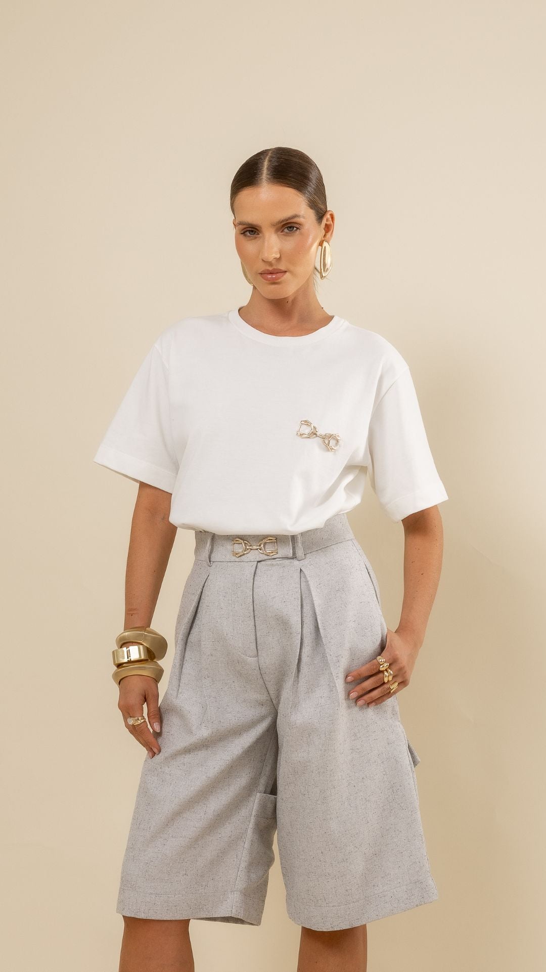 Blusa Tshirt Ray ferragem Off White