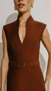 Vestido Nellie Conhaque