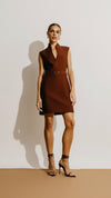 Vestido Nellie Conhaque