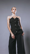Corset Botões Roe Preto