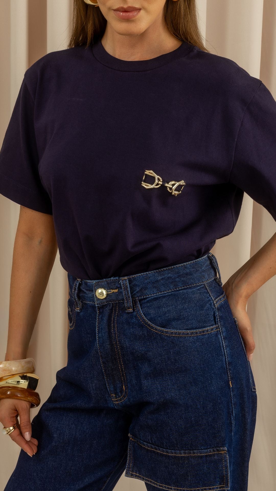Blusa Tshirt Ray ferragem Indigo