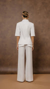 Blazer manga curta Nancy Off White