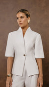 Blazer manga curta Nancy Off White