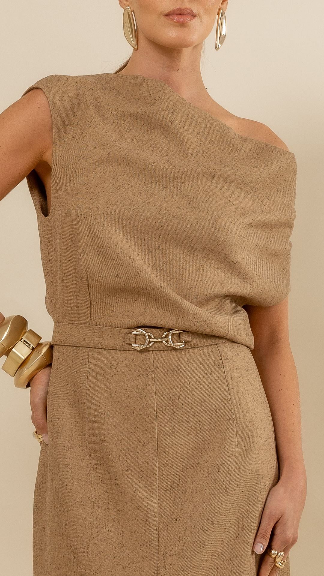 Vestido Midi Ray Caramell