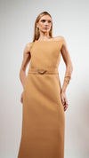 Vestido Midi Maya Latte