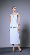 Saia Midi Roe Off White