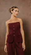 Corset Nancy Dark Wine