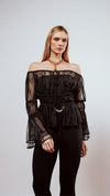 Blusa Bata Sarah Preto