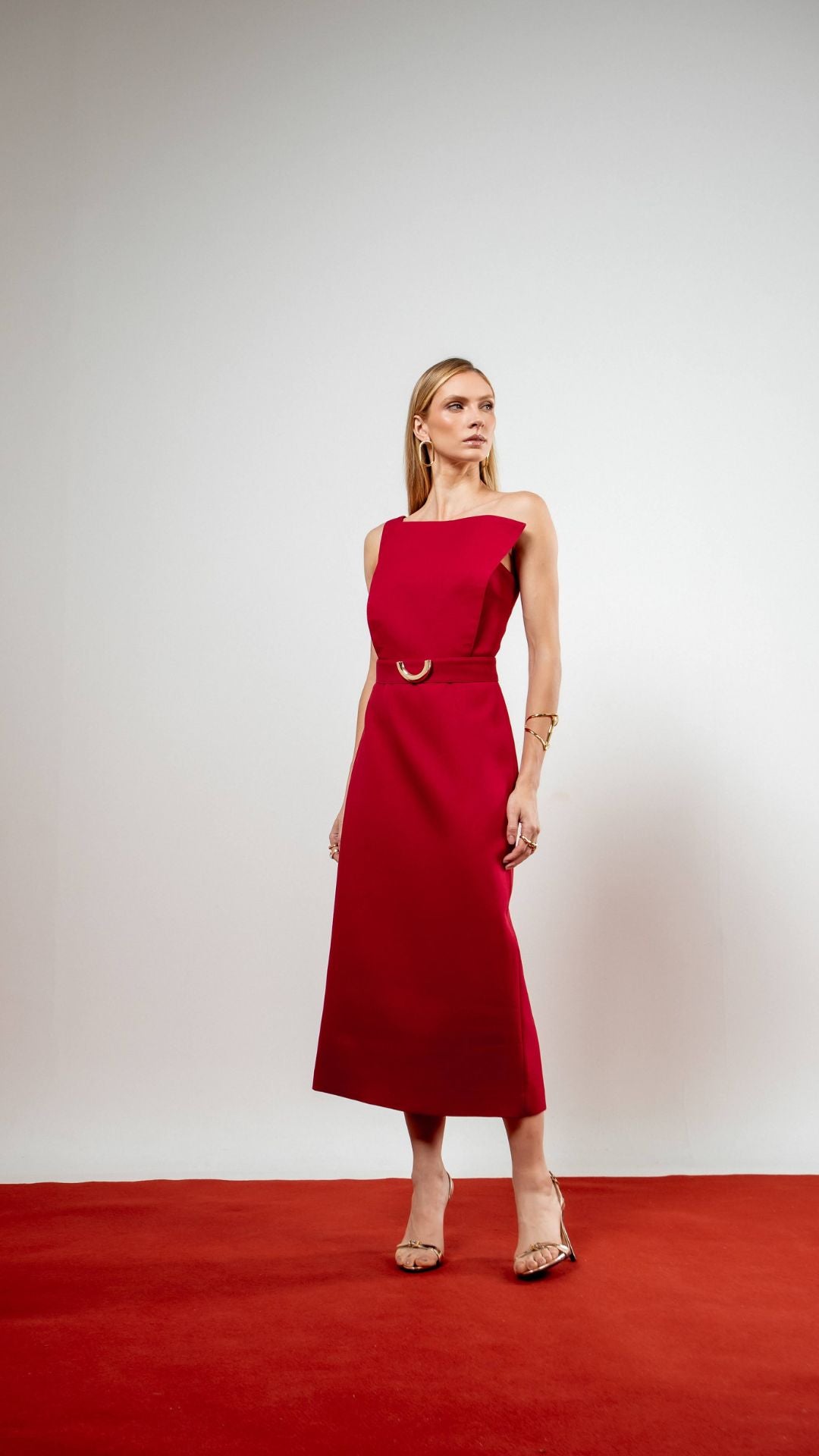 Vestido Midi Maya Red
