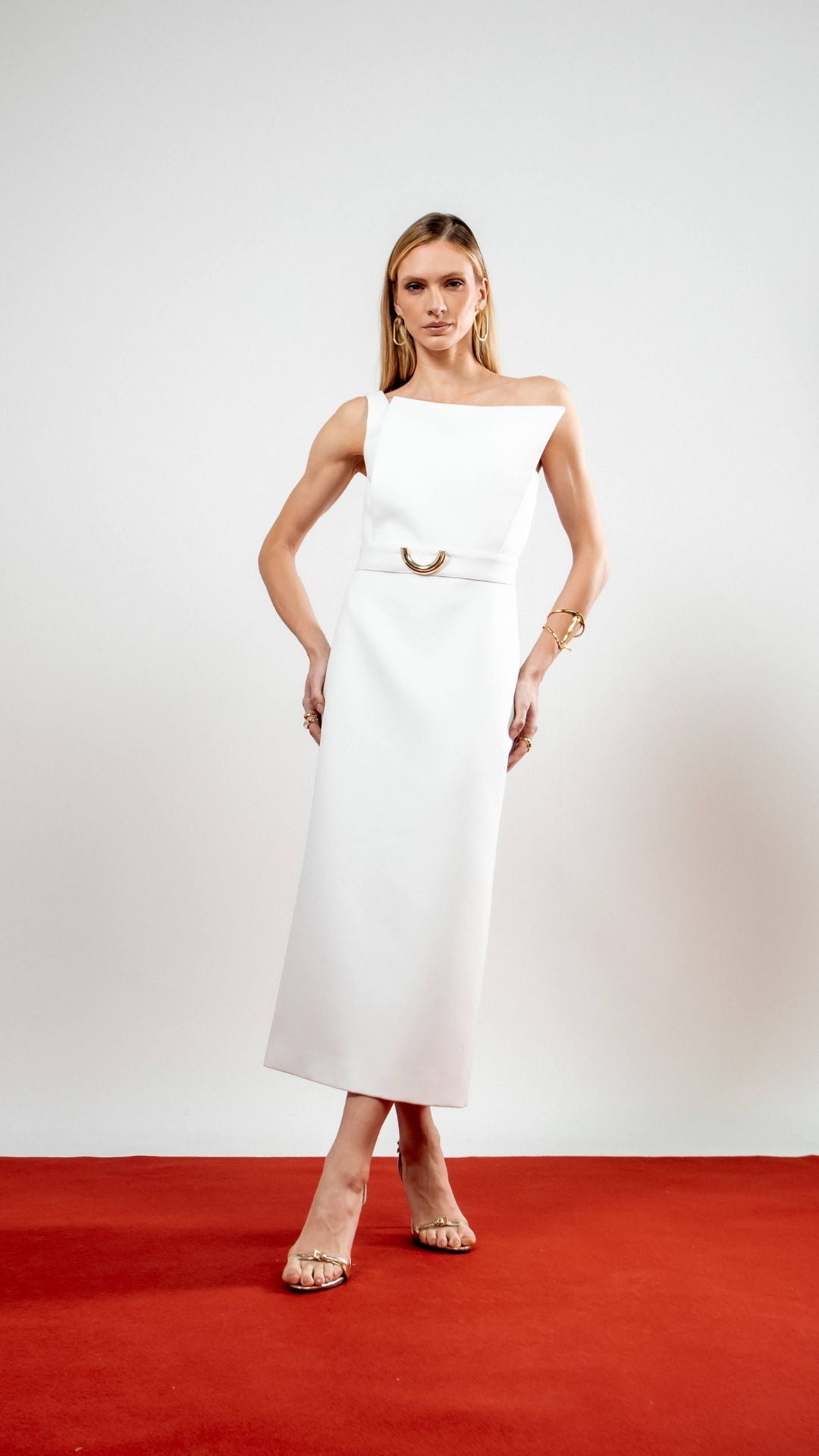 Vestido Midi Maya Off White