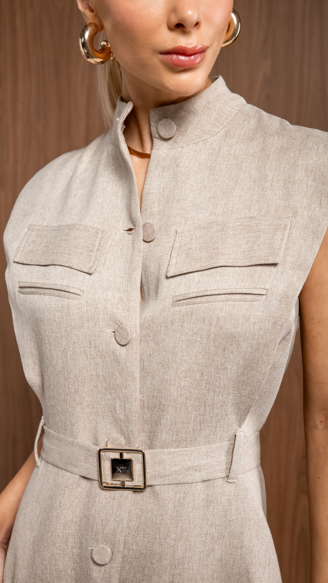 Vestido midi Angeline