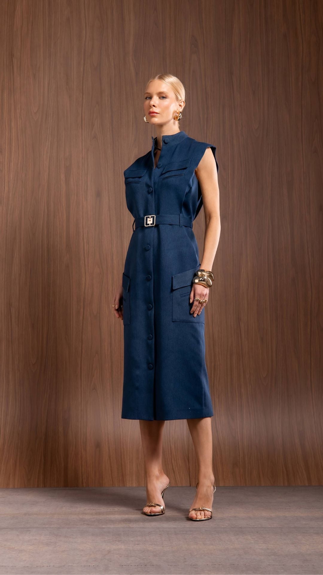 Vestido midi Angeline