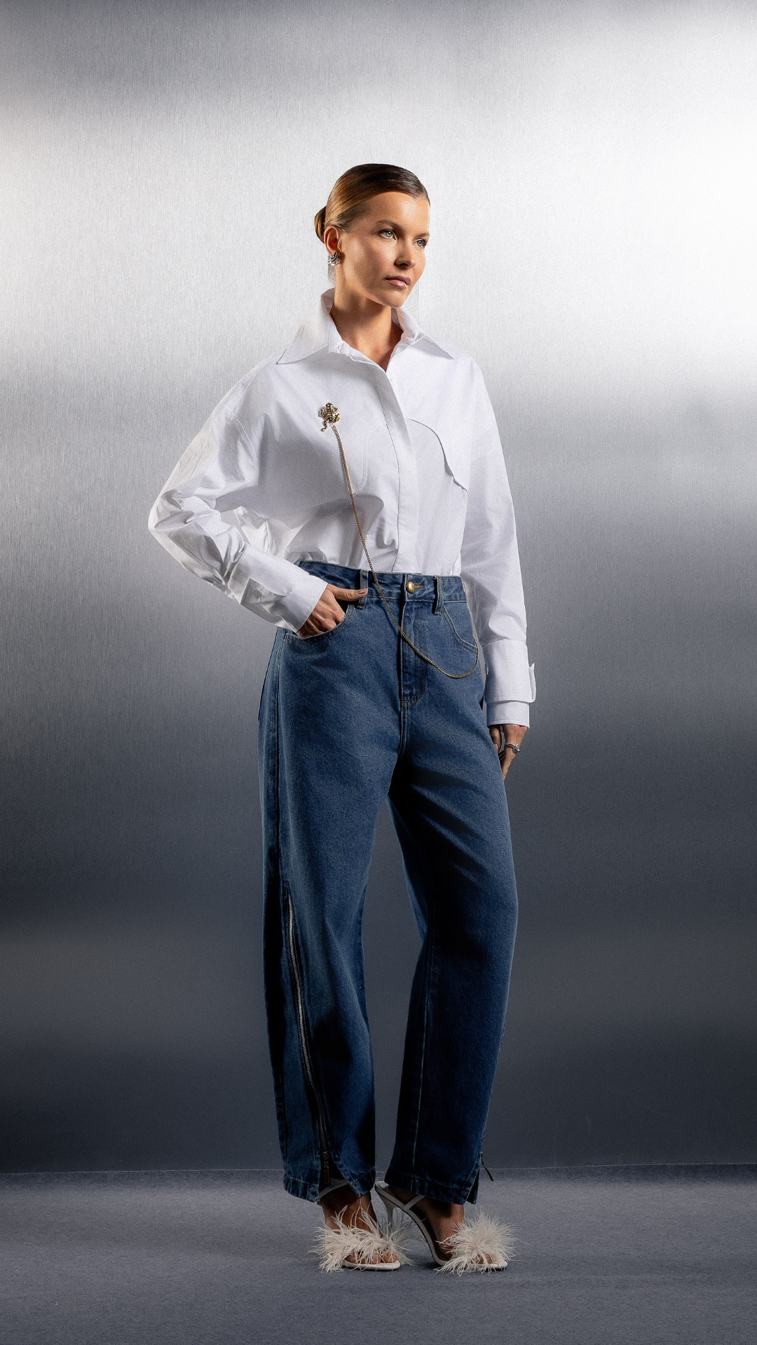 Calça Jeans Barrel Violetta