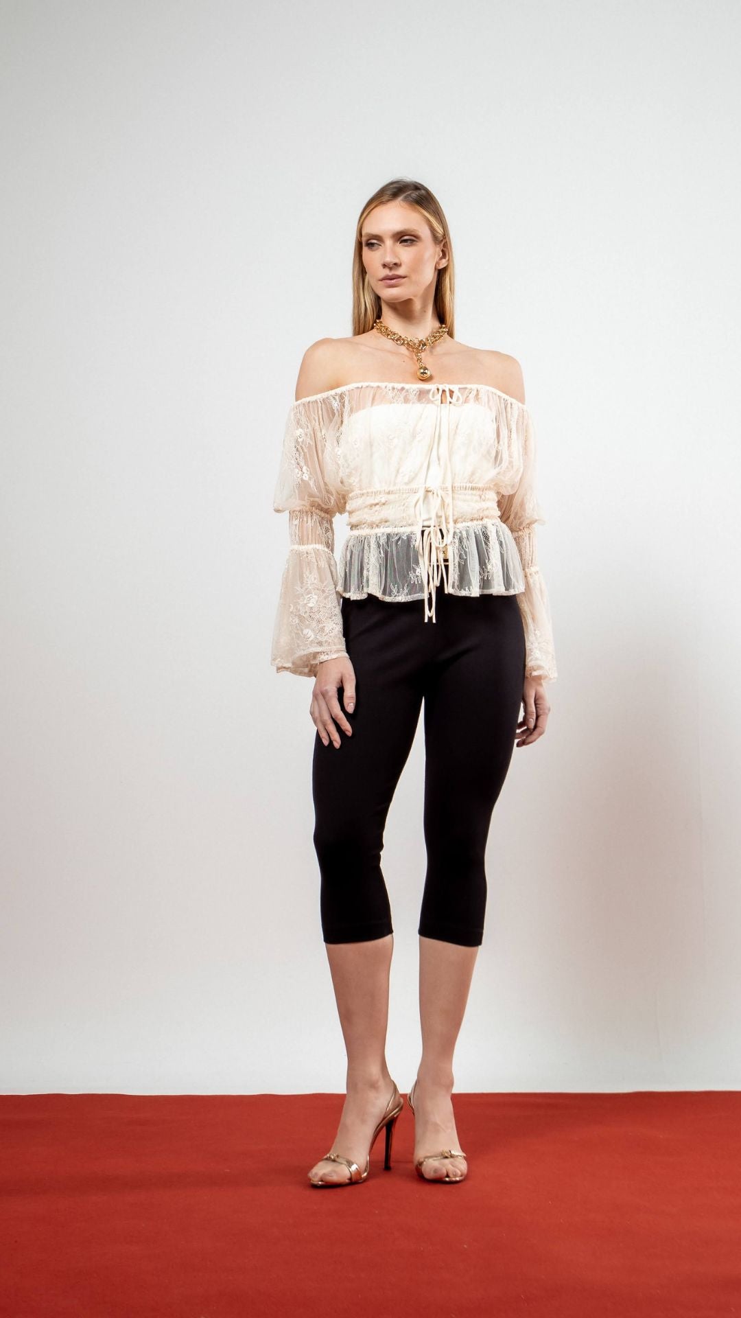 Blusa Bata Sarah Off White