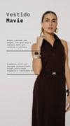 Vestido gola Mavie