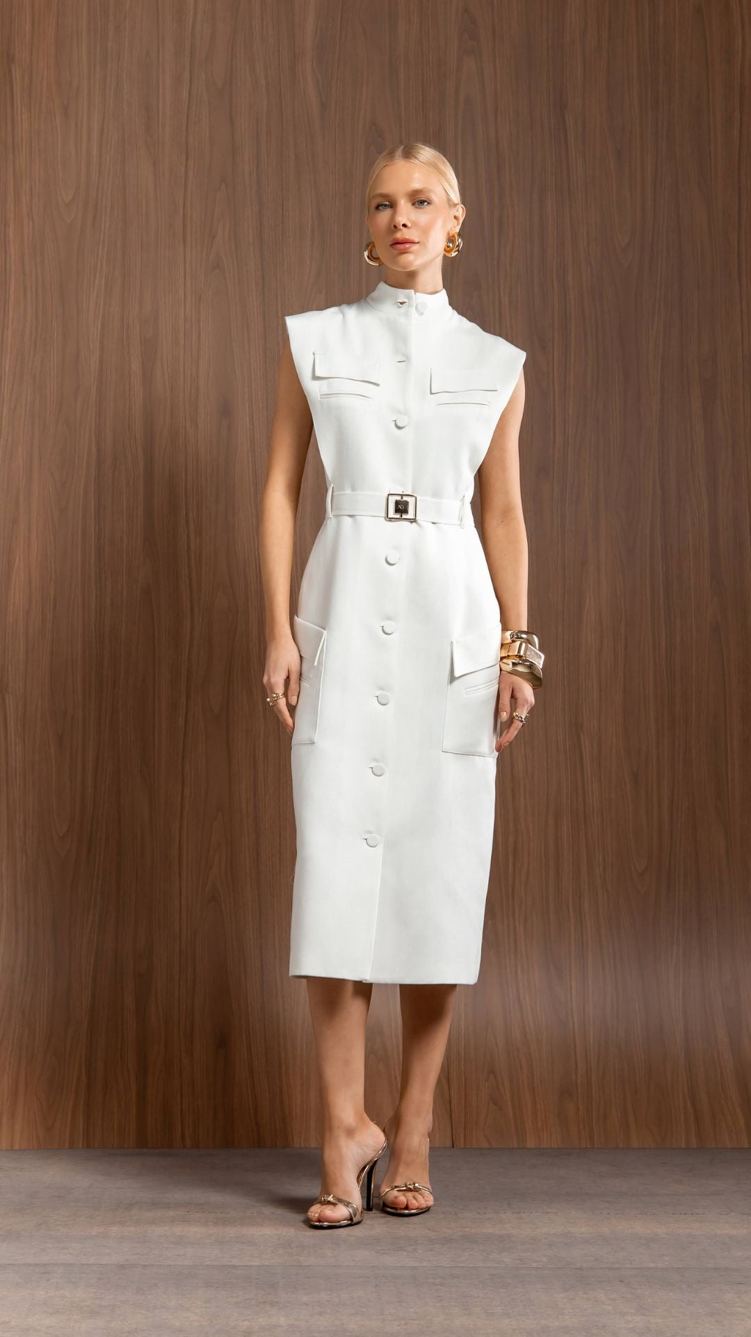 Vestido midi Angeline
