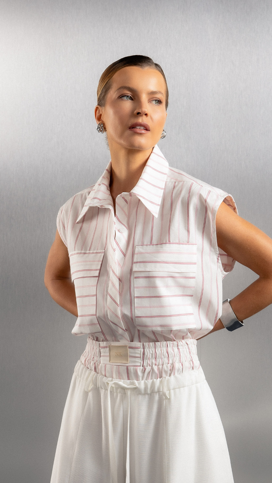 Camisa Kate Off c/ Rosa