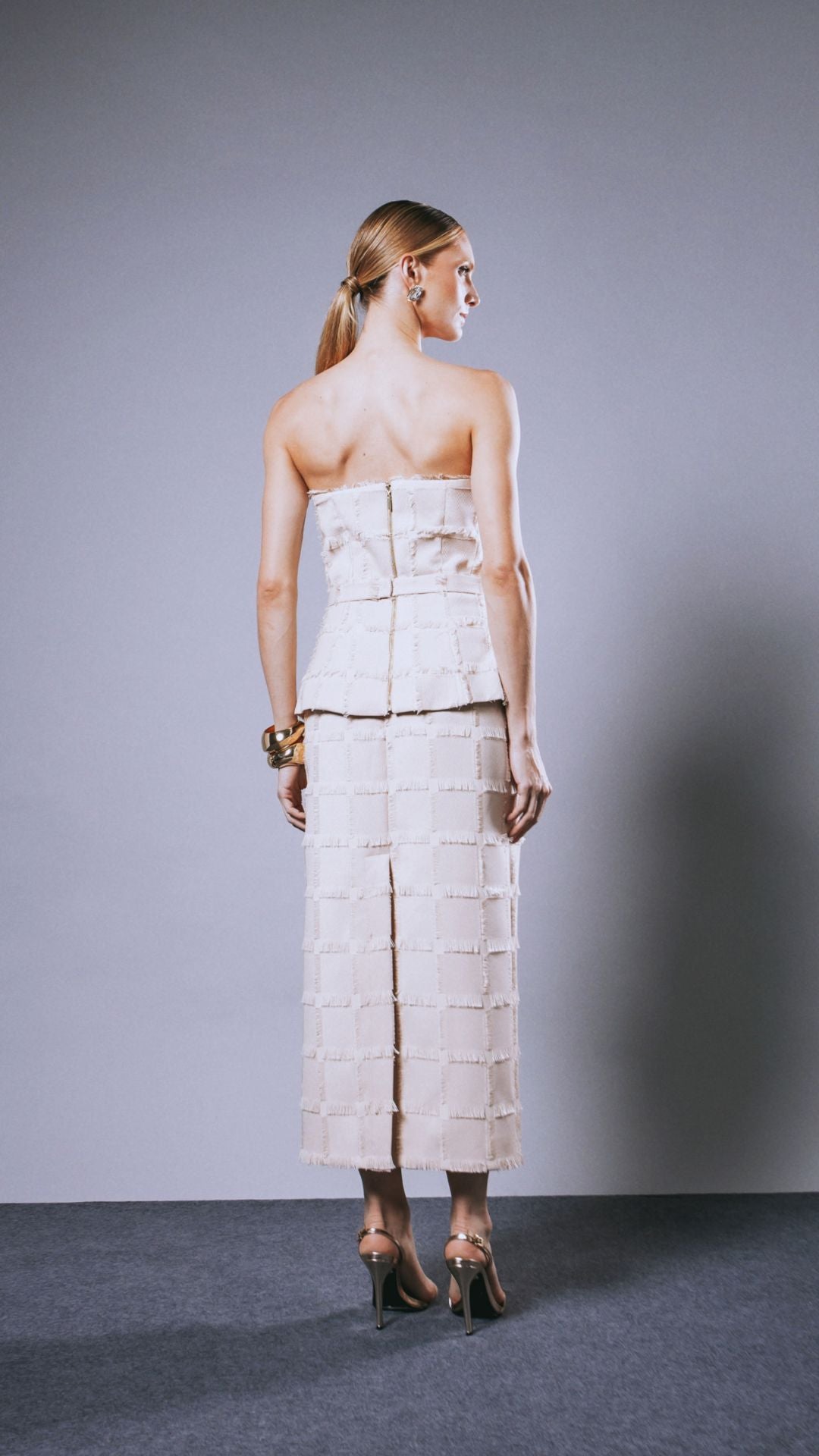 Saia Midi Louise Palha