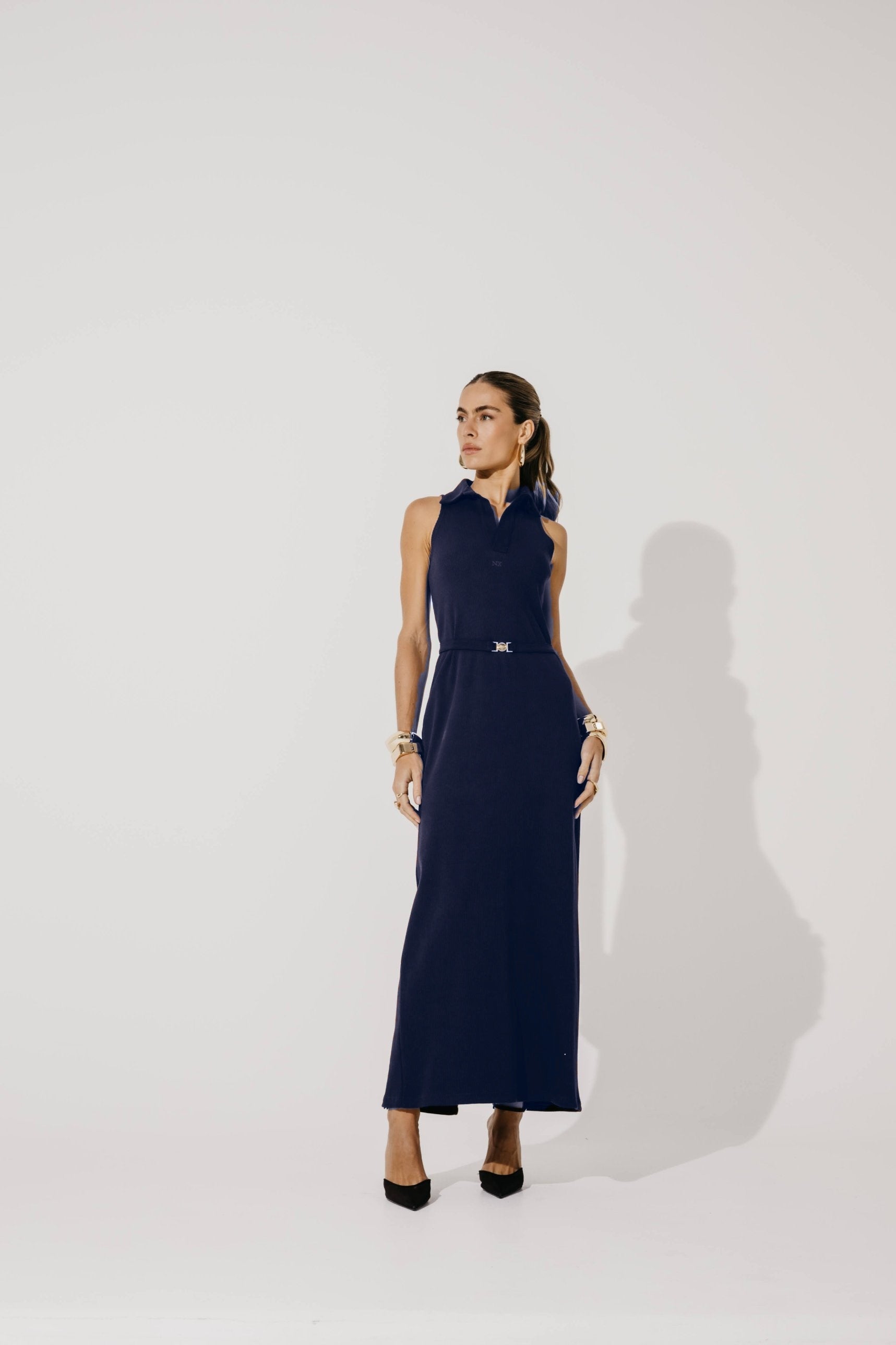 Vestido gola Mavie
