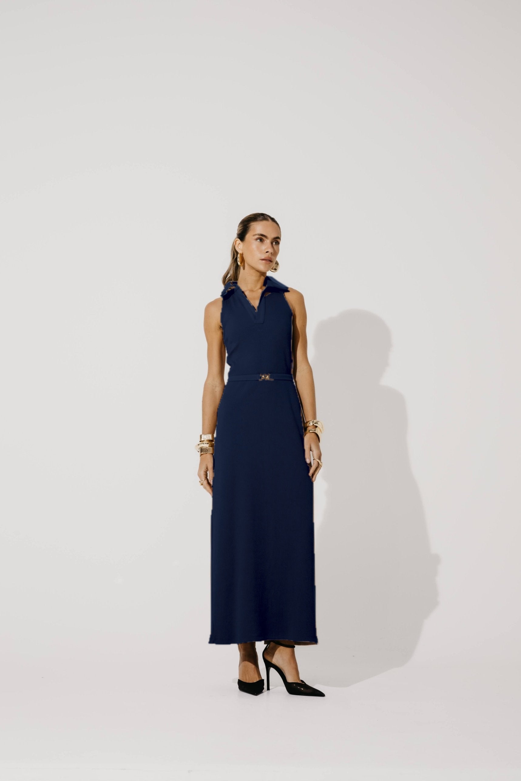 Vestido gola Mavie