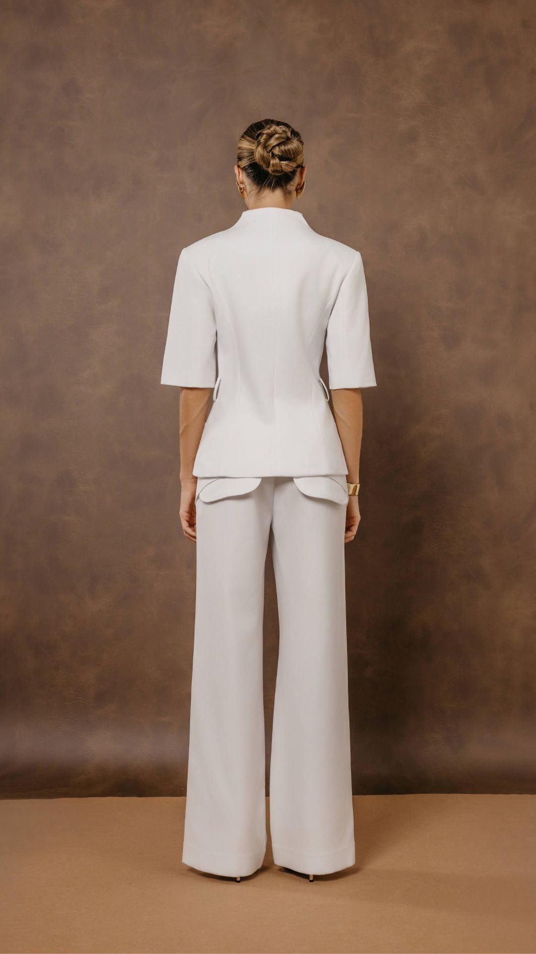 Blazer manga curta Nancy Off White