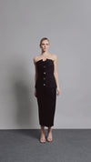 Saia Midi Roe Preto